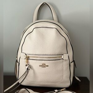 Coach Backpack Andy Rucksack Leather White/Cream F30530